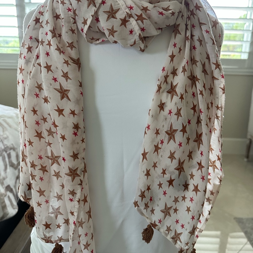 Star prints scarf